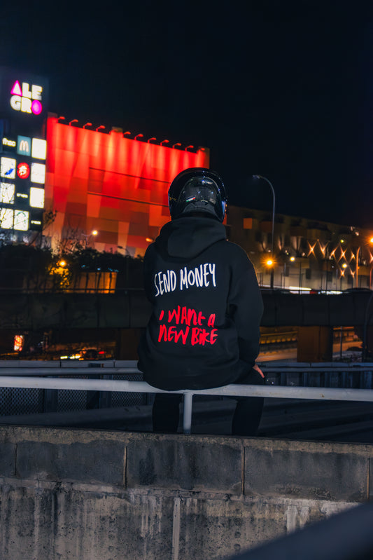 “SEND MONEY , I WANT A NEW BIKE”